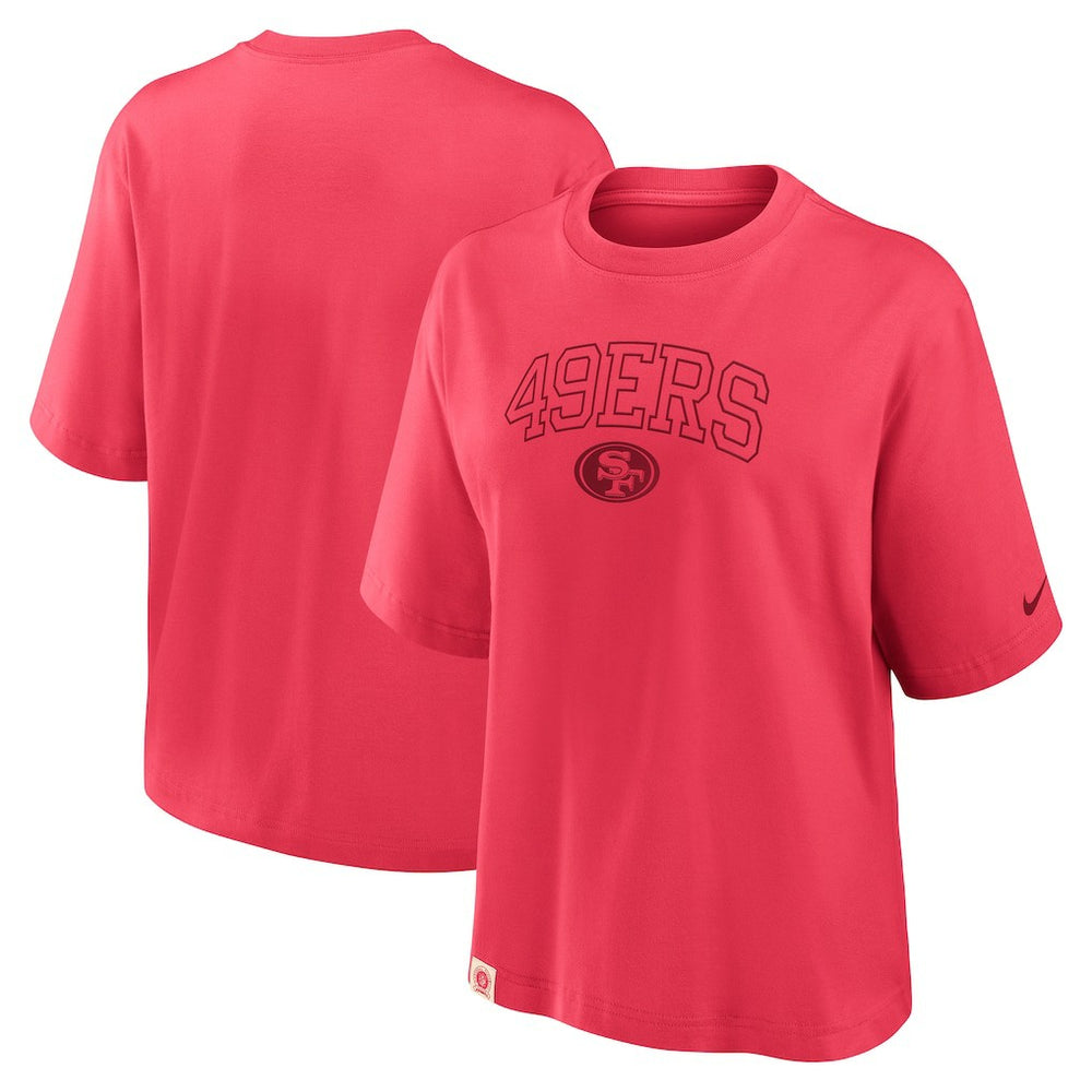 San Francisco 49ers Women's Glory Arch Boxy T-Shirt - Scarlet - Nike