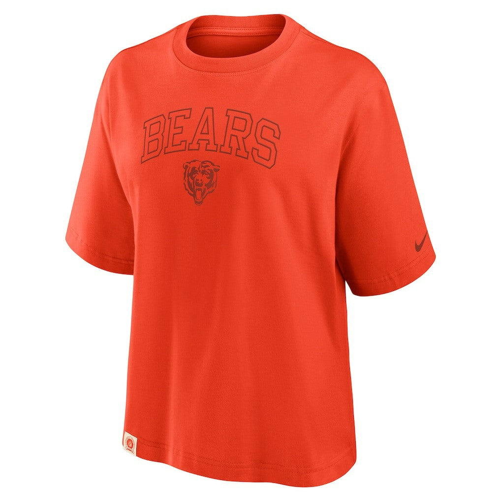 Chicago Bears Women's Glory Arch Boxy T-Shirt - Orange - Nike