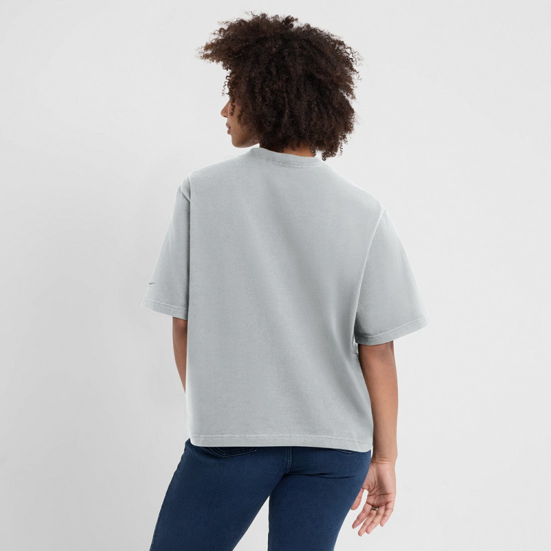 Detroit Lions Women's Glory Arch Boxy T-Shirt - Gray - Nike