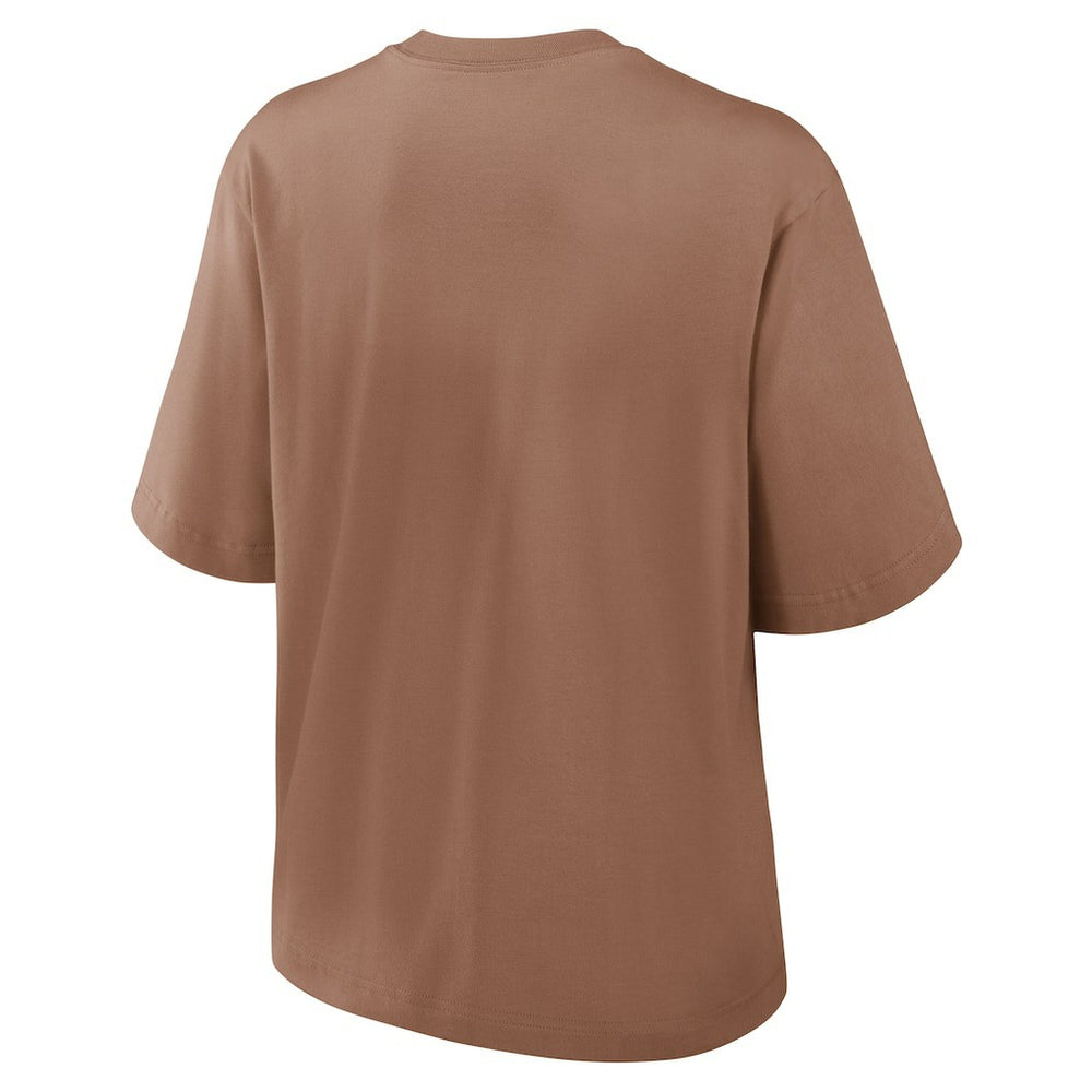 Cleveland Browns Women's Glory Arch Boxy T-Shirt - Brown - Nike