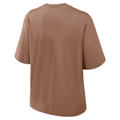 Cleveland Browns Women's Glory Arch Boxy T-Shirt - Brown - Nike