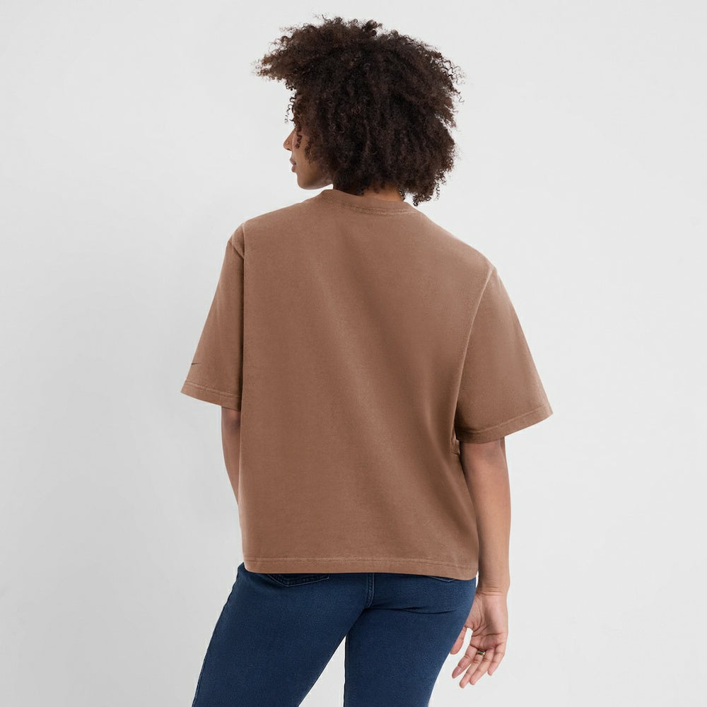 Cleveland Browns Women's Glory Arch Boxy T-Shirt - Brown - Nike