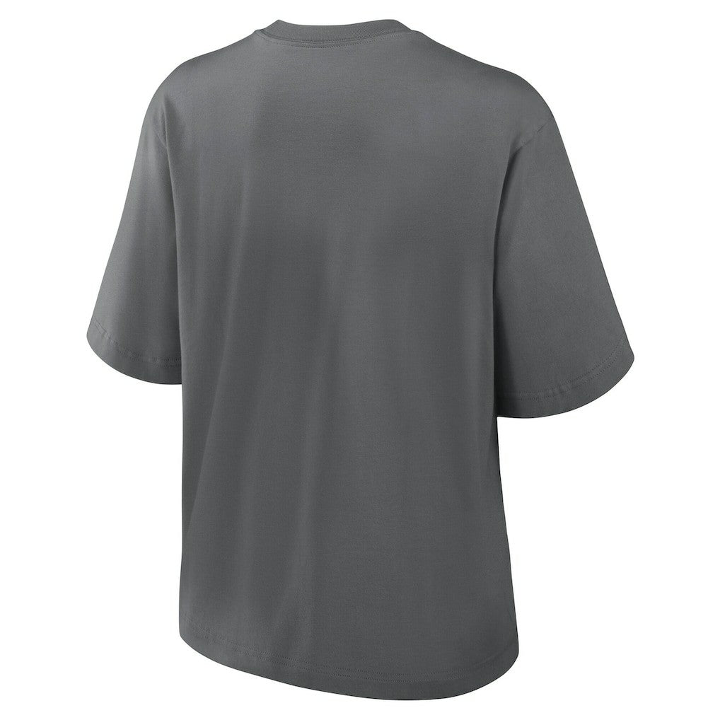 New Orleans Saints Women's Glory Arch Boxy T-Shirt - Charcoal - Nike