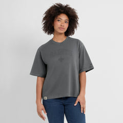 New Orleans Saints Women's Glory Arch Boxy T-Shirt - Charcoal - Nike