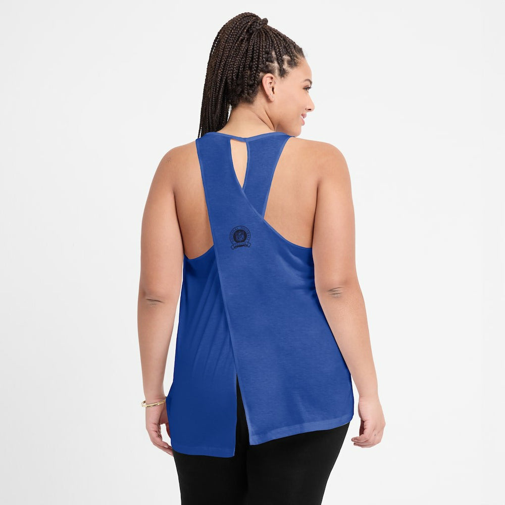 Buffalo Bills Women's Glory Open-Back Crisscross Dri-FIT Tank Top - Royal - Nike