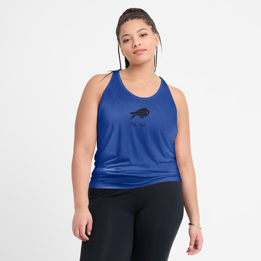Buffalo Bills Women's Glory Open-Back Crisscross Dri-FIT Tank Top - Royal - Nike