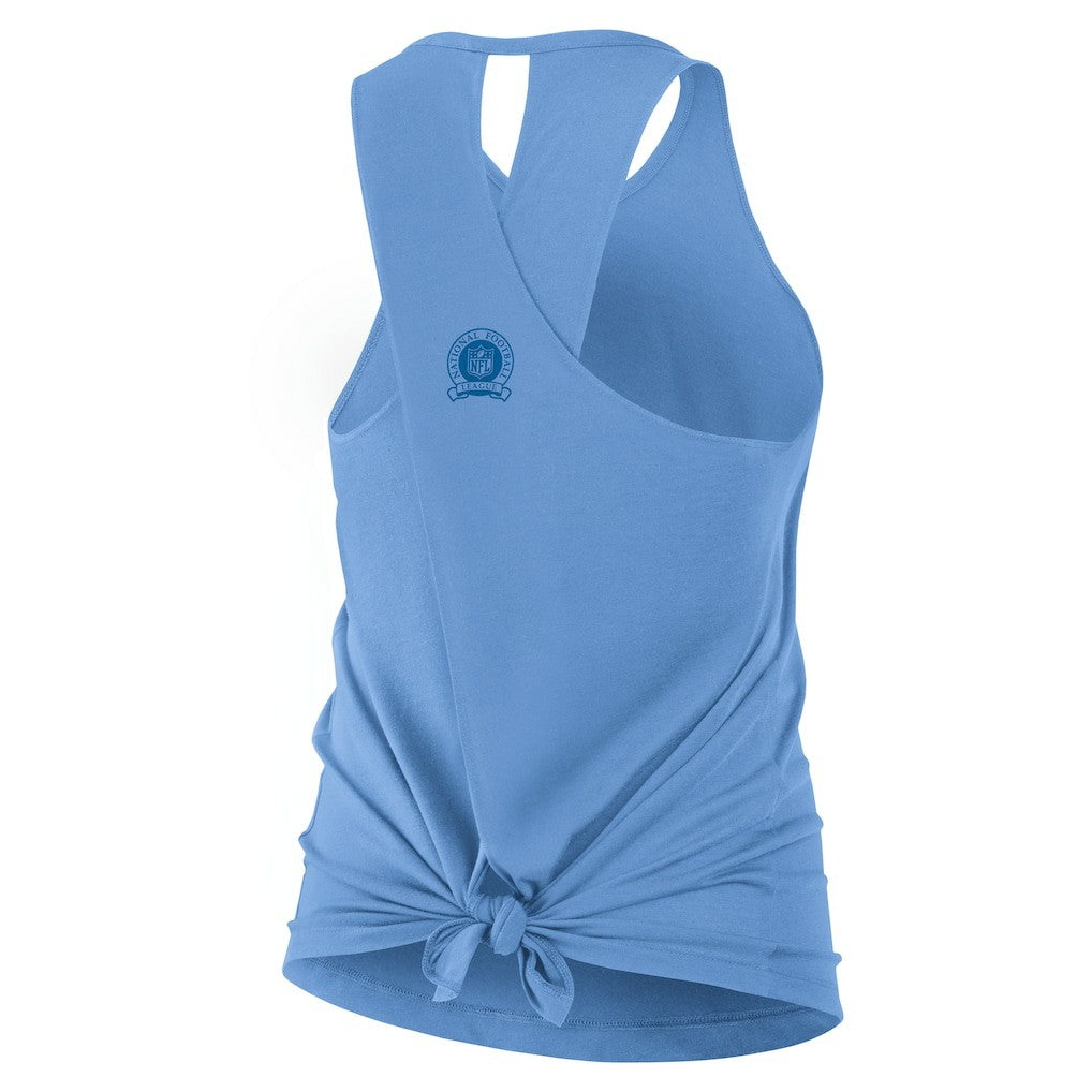 Los Angeles Chargers Women's Glory Open-Back Crisscross Dri-FIT Tank Top - Powder Blue - Nike