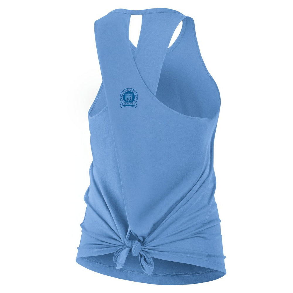 Los Angeles Chargers Women's Glory Open-Back Crisscross Dri-FIT Tank Top - Powder Blue - Nike