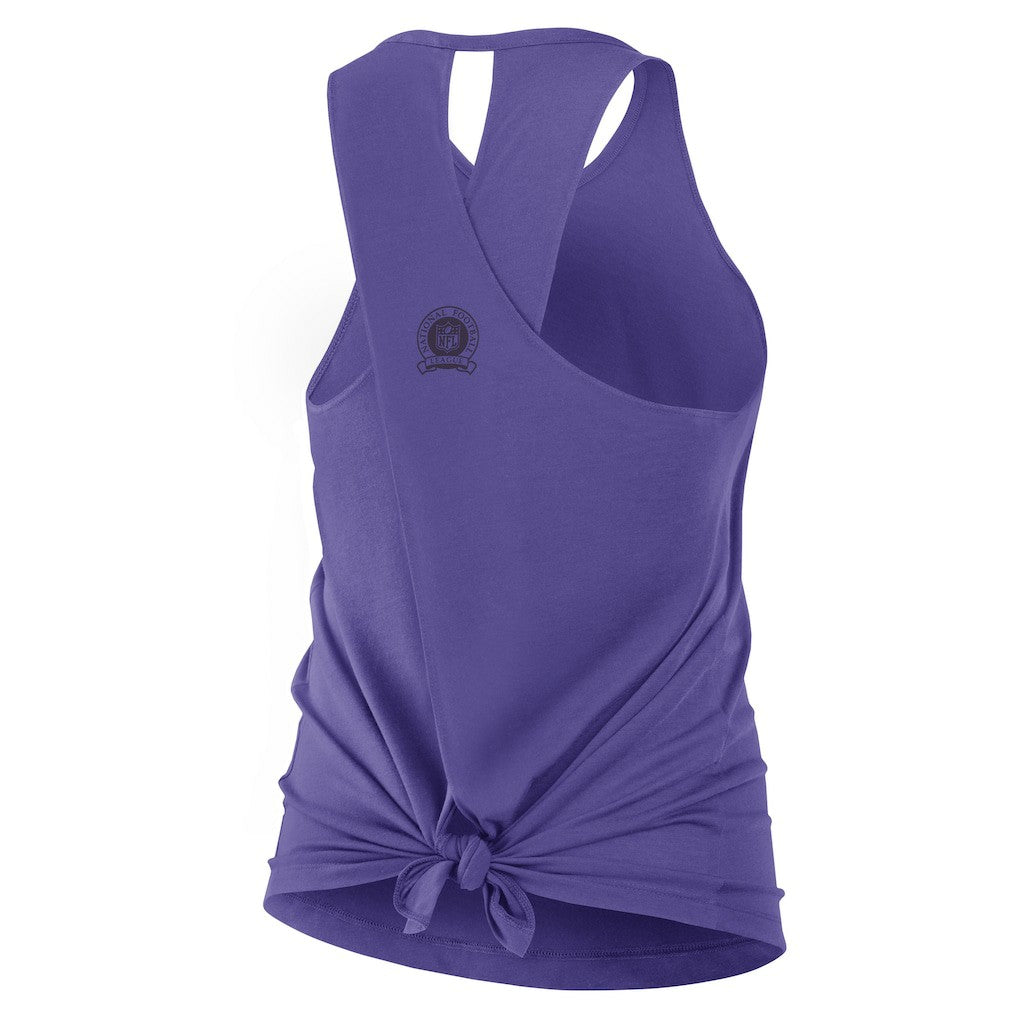 Baltimore Ravens Women's Glory Open-Back Crisscross Dri-FIT Tank Top - Purple - Nike