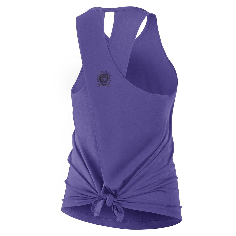 Minnesota Vikings Women's Glory Open-Back Crisscross Dri-FIT Tank Top - Purple - Nike