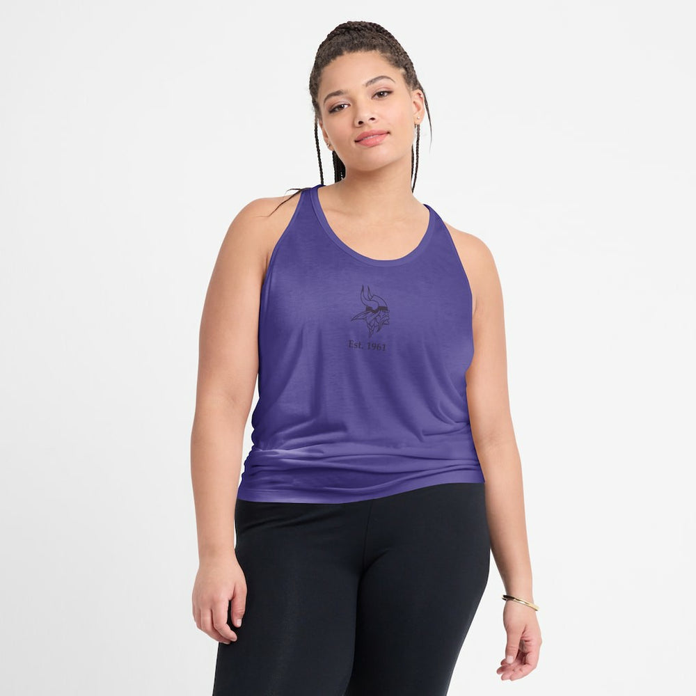 Minnesota Vikings Women's Glory Open-Back Crisscross Dri-FIT Tank Top - Purple - Nike
