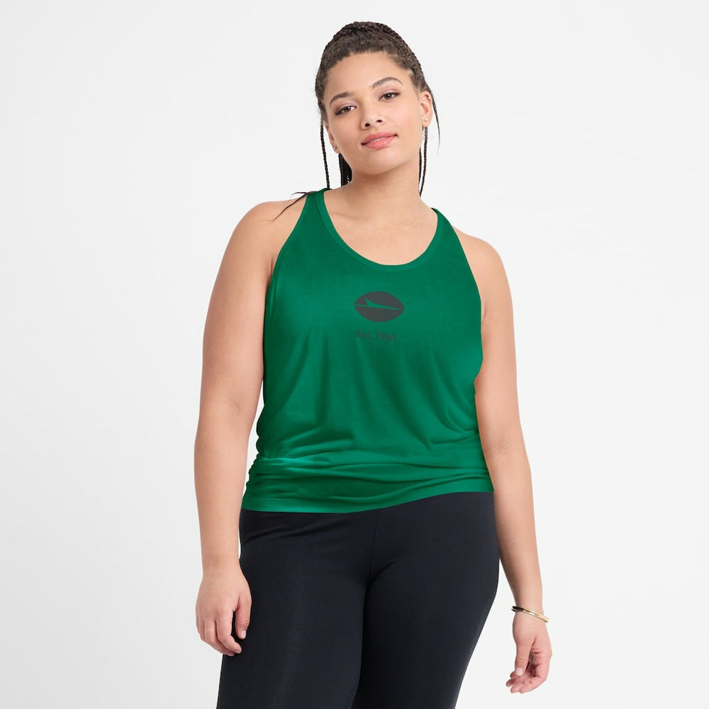New York Jets Women's Glory Open-Back Crisscross Dri-FIT Tank Top - Green - Nike