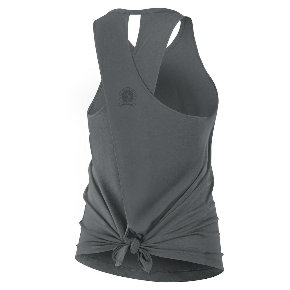 Jacksonville Jaguars Women's Glory Open-Back Crisscross Dri-FIT Tank Top - Charcoal - Nike