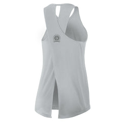 Detroit Lions Women's Glory Open-Back Crisscross Dri-FIT Tank Top - Gray - Nike