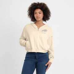 Buffalo Bills Women's Glory Cropped Full-Zip Hoodie - Cream - Nike