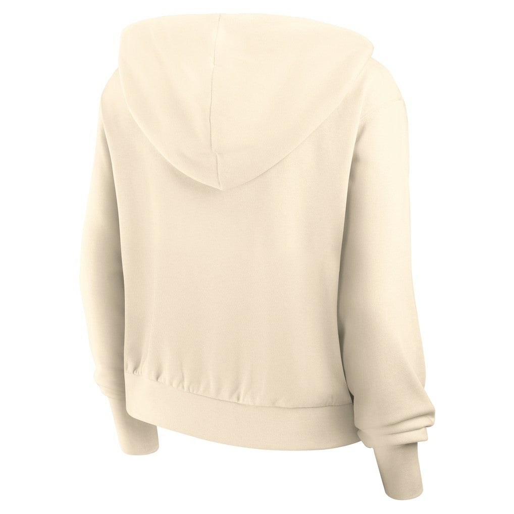 Kansas City Chiefs Women's Glory Cropped Full-Zip Hoodie - Cream - Nike