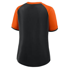 Cincinnati Bengals Women's Height Advantage T-Shirt - Black/Orange - Fanatics