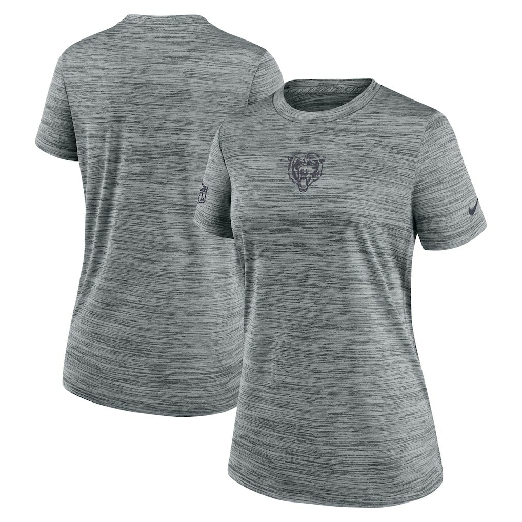 Chicago Bears Women's Sideline Velocity Dri-FIT T-Shirt - Gray - Nike