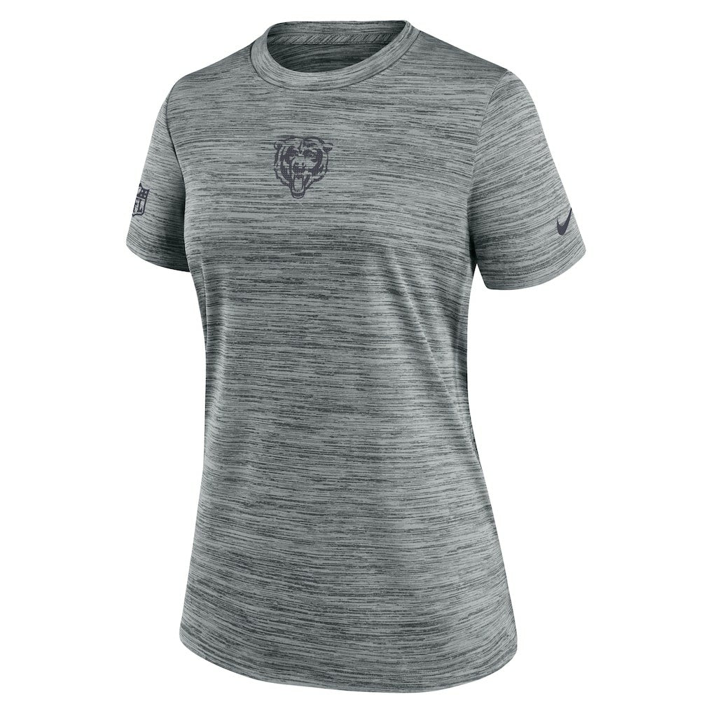 Chicago Bears Women's Sideline Velocity Dri-FIT T-Shirt - Gray - Nike
