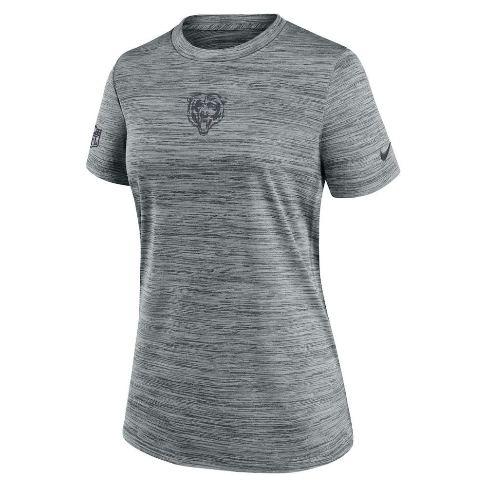 Chicago Bears Women's Sideline Velocity Dri-FIT T-Shirt - Gray - Nike