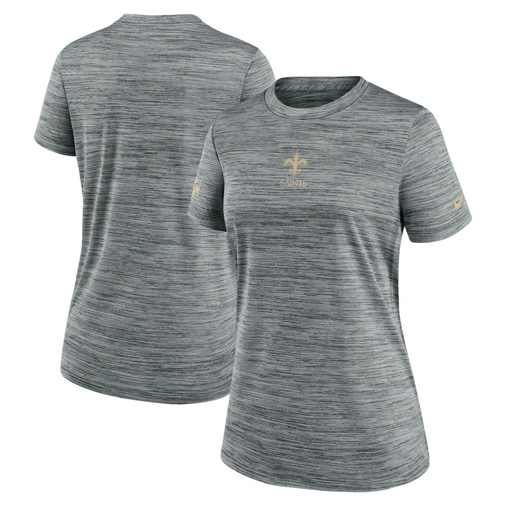 New Orleans Saints Women's Sideline Velocity Dri-FIT T-Shirt - Gray - Nike