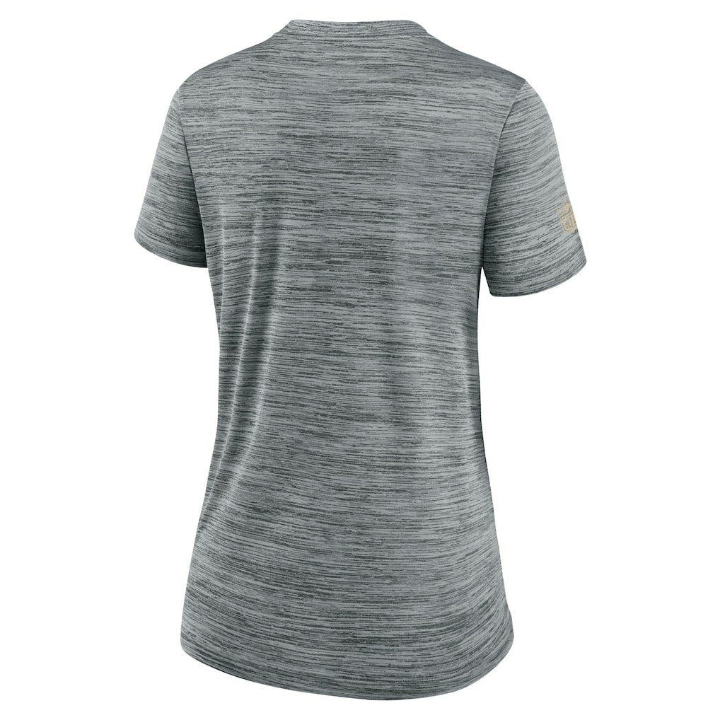 New Orleans Saints Women's Sideline Velocity Dri-FIT T-Shirt - Gray - Nike