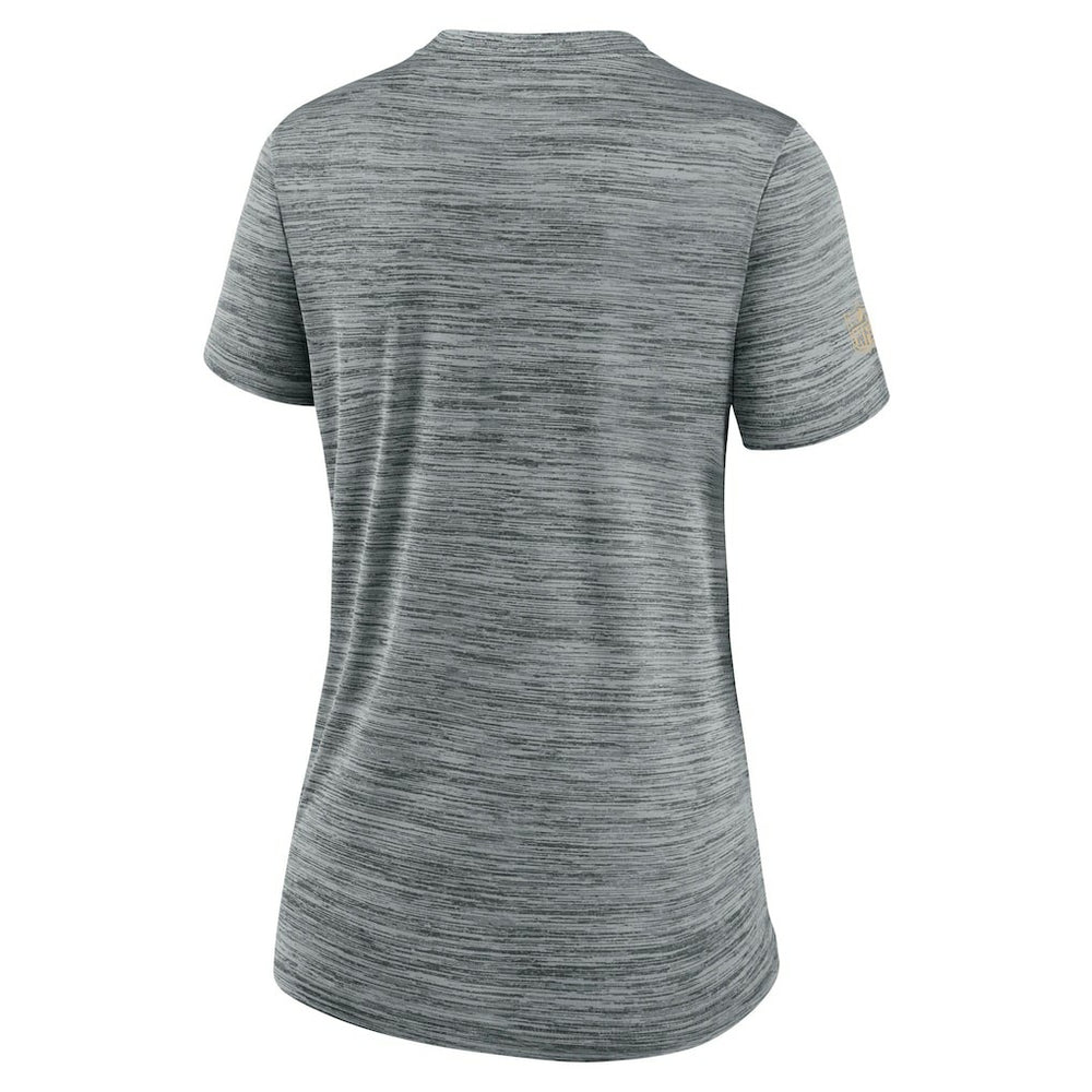 New Orleans Saints Women's Sideline Velocity Dri-FIT T-Shirt - Gray - Nike