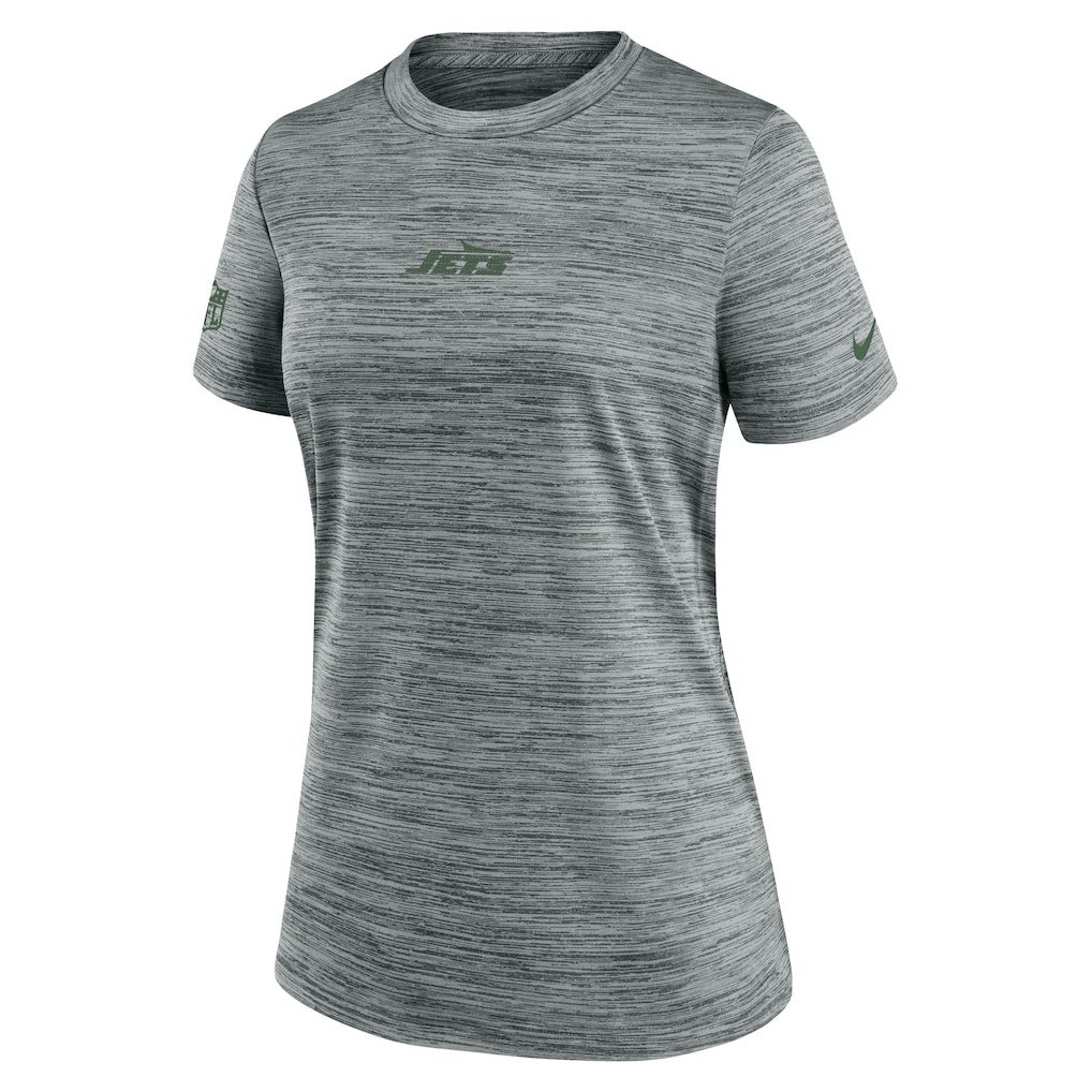New York Jets Women's Sideline Velocity Dri-FIT T-Shirt - Gray - Nike