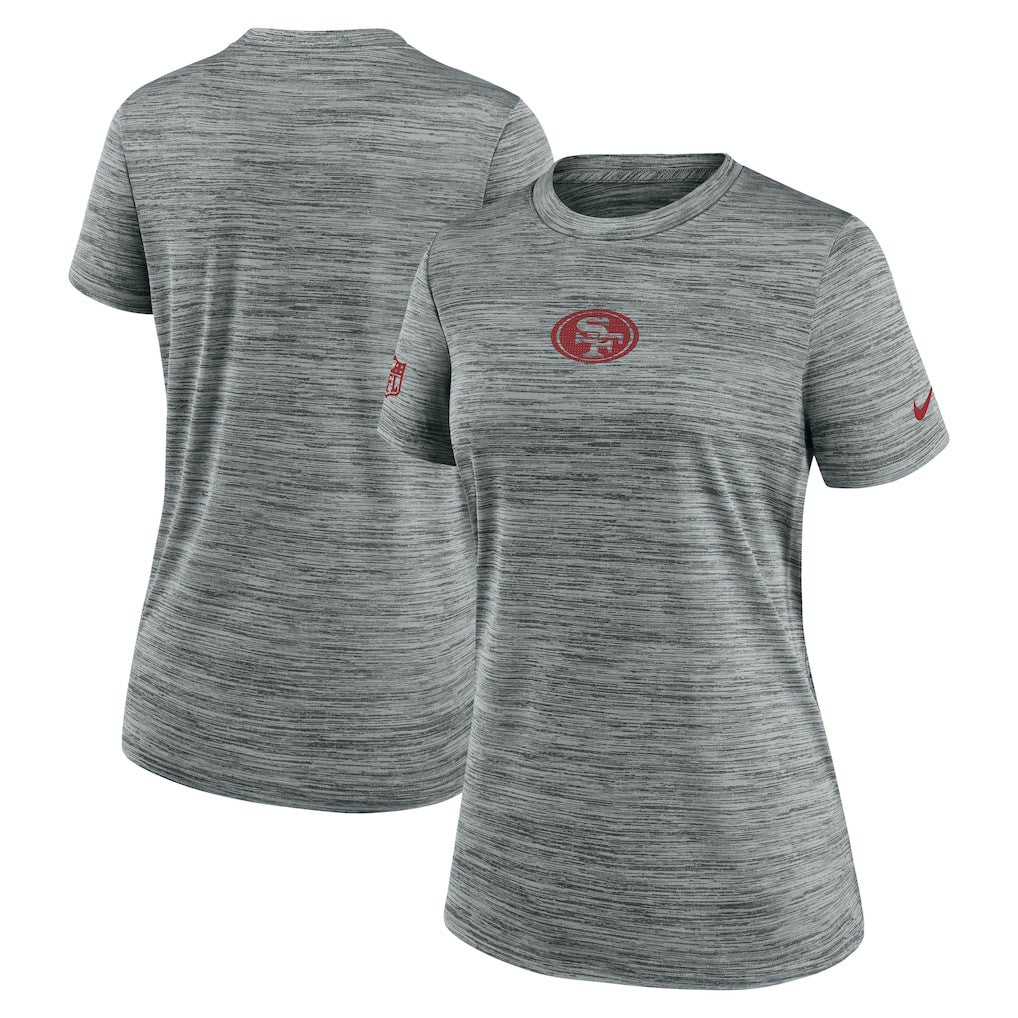 San Francisco 49ers Women's Sideline Velocity Dri-FIT T-Shirt - Gray - Nike