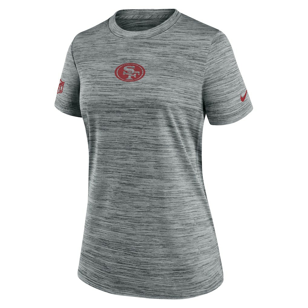 San Francisco 49ers Women's Sideline Velocity Dri-FIT T-Shirt - Gray - Nike