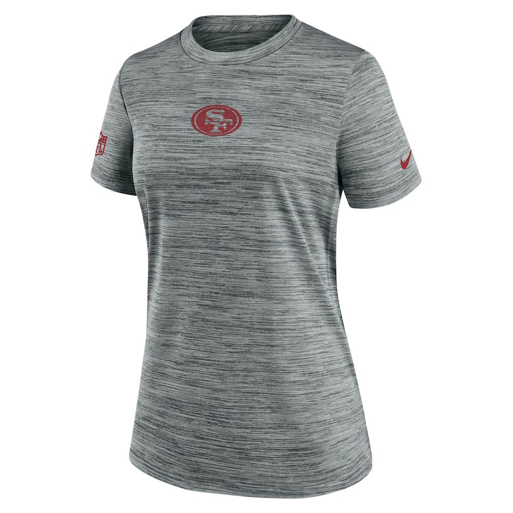 San Francisco 49ers Women's Sideline Velocity Dri-FIT T-Shirt - Gray - Nike