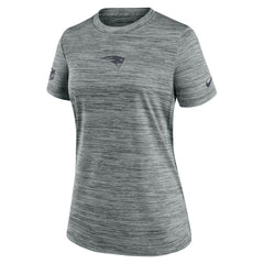 New England Patriots Women's Sideline Velocity Dri-FIT T-Shirt - Gray - Nike