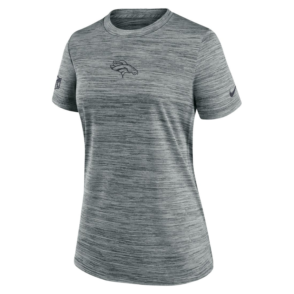 Denver Broncos Women's Sideline Velocity Dri-FIT T-Shirt - Gray - Nike