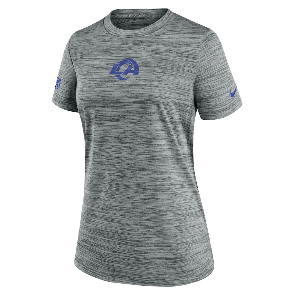 Los Angeles Rams Women's Sideline Velocity Dri-FIT T-Shirt - Gray - Nike