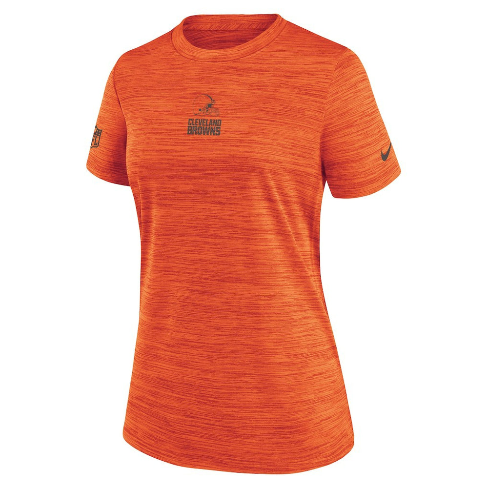 Cleveland Browns Women's Sideline Velocity Dri-FIT T-Shirt - Orange - Nike