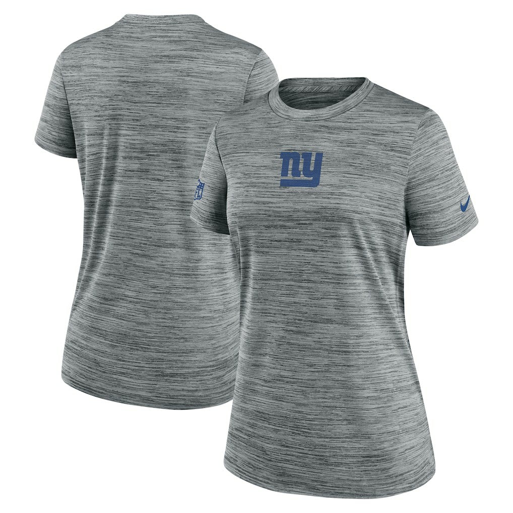 New York Giants Women's Sideline Velocity Dri-FIT T-Shirt - Gray - Nike