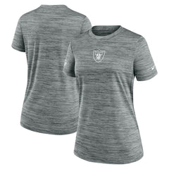 Las Vegas Raiders Women's Sideline Velocity Dri-FIT T-Shirt - Gray - Nike