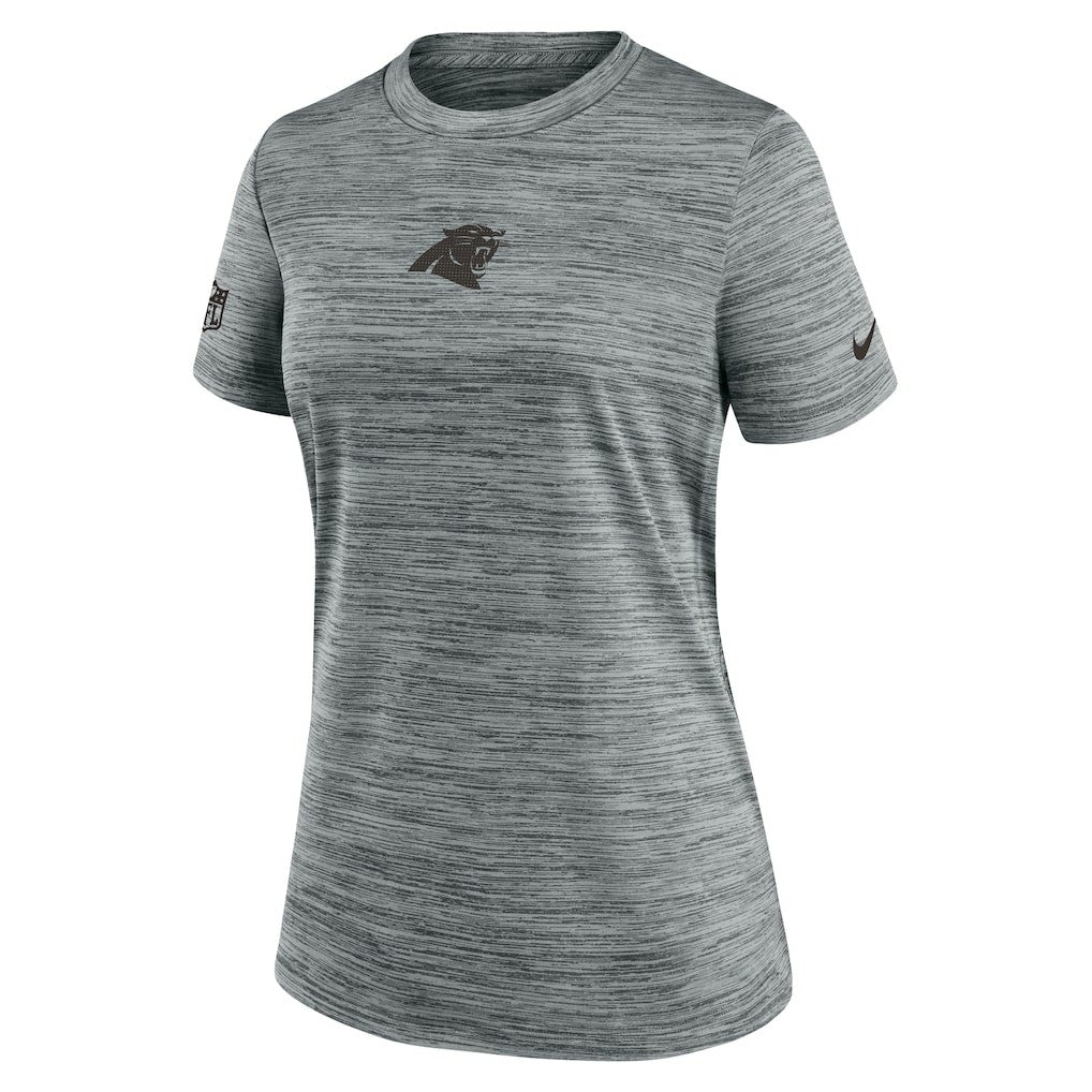 Carolina Panthers Women's Sideline Velocity Dri-FIT T-Shirt - Gray - Nike