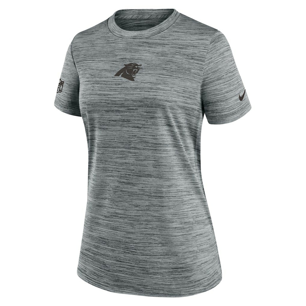 Carolina Panthers Women's Sideline Velocity Dri-FIT T-Shirt - Gray - Nike