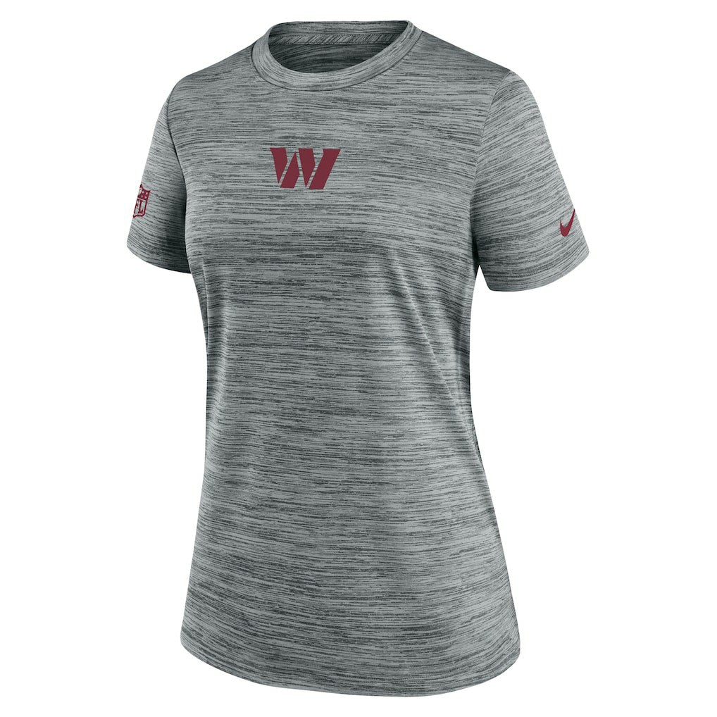 Washington Commanders Women's Sideline Velocity Dri-FIT T-Shirt - Gray - Nike
