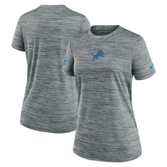 Detroit Lions Women's Sideline Velocity Dri-FIT T-Shirt - Gray - Nike