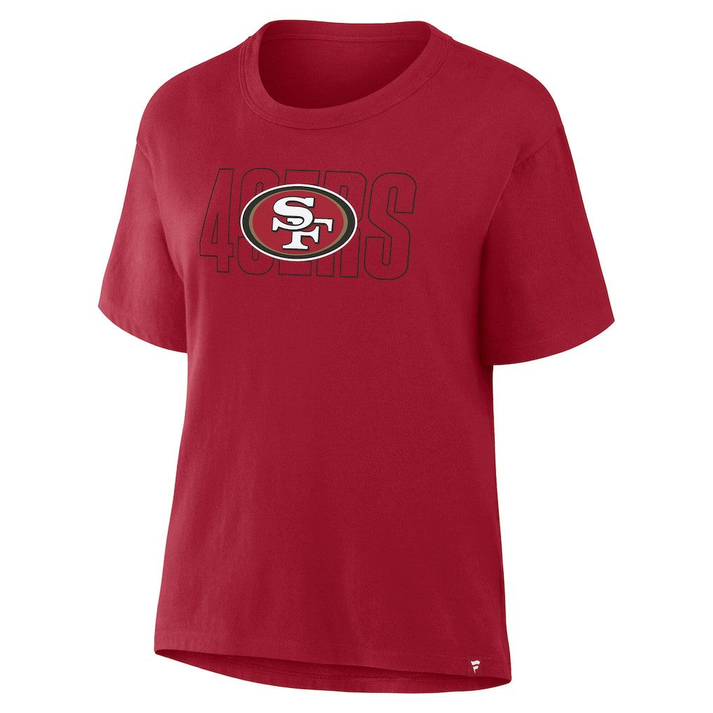 San Francisco 49ers Women's Line Em Up T-Shirt - Scarlet - Fanatics