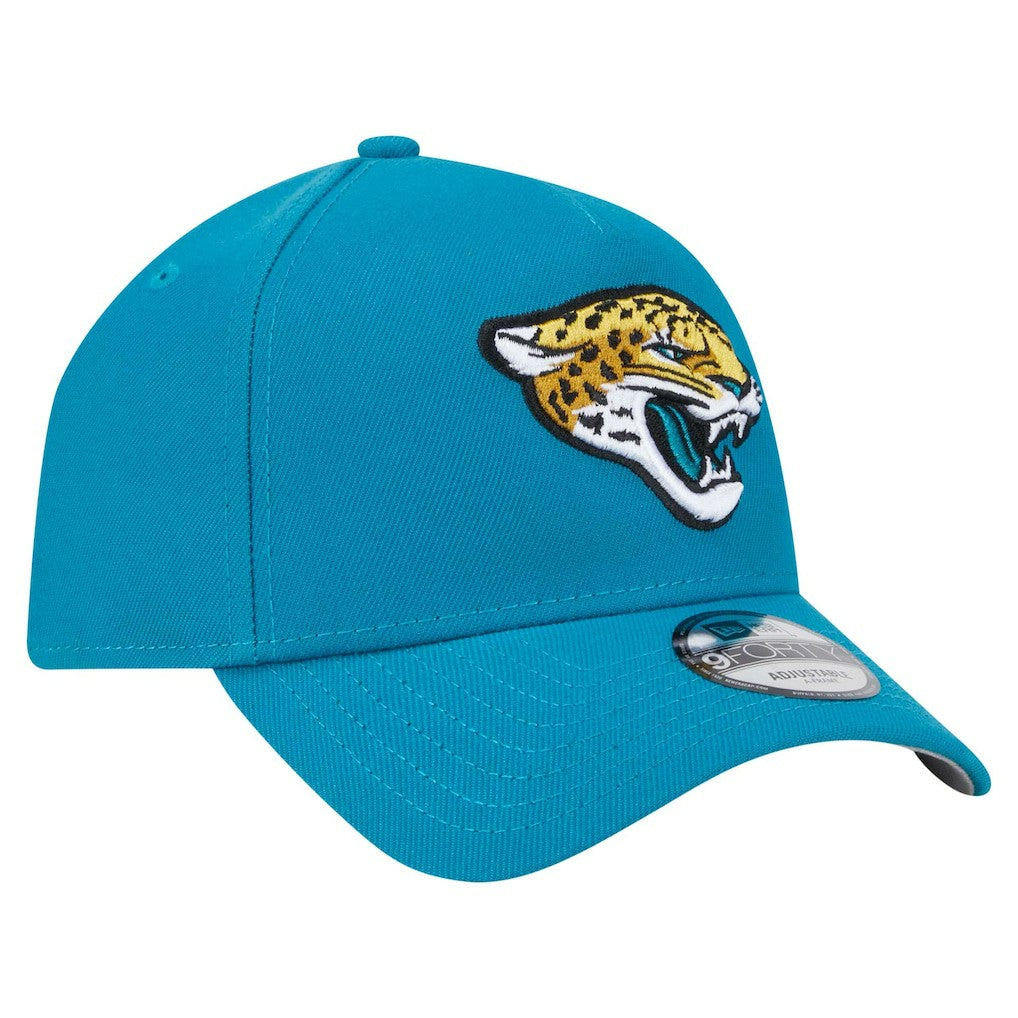 Jacksonville Jaguars New Era A-Frame 9FORTY Adjustable Hat - Teal - NFL