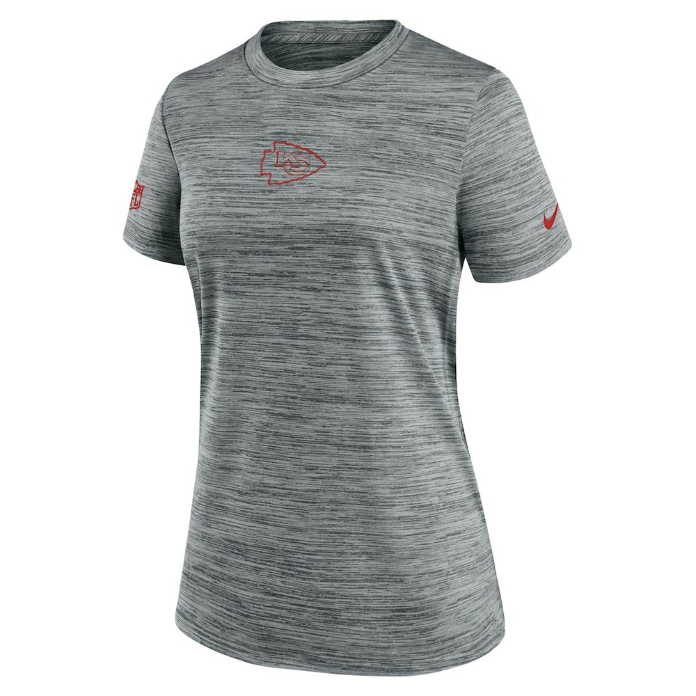 Kansas City Chiefs Women's Sideline Velocity Dri-FIT T-Shirt - Gray - Nike