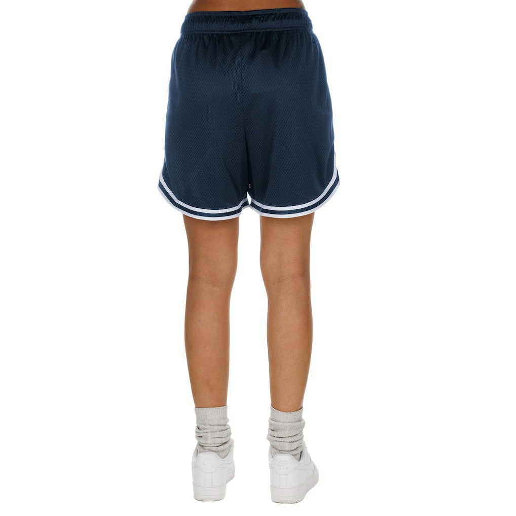 Dallas Cowboys New Era Women's Sport Classics Mesh Shorts - Silver/Navy - NFL