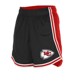 Kansas City Chiefs New Era Women's Sport Classics Mesh Shorts - Black/Red - NFL