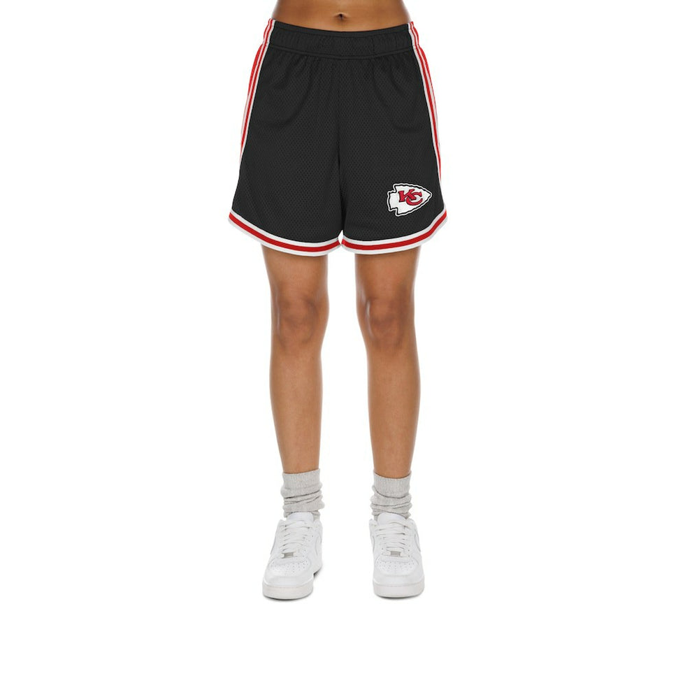 Kansas City Chiefs New Era Women's Sport Classics Mesh Shorts - Black/Red - NFL