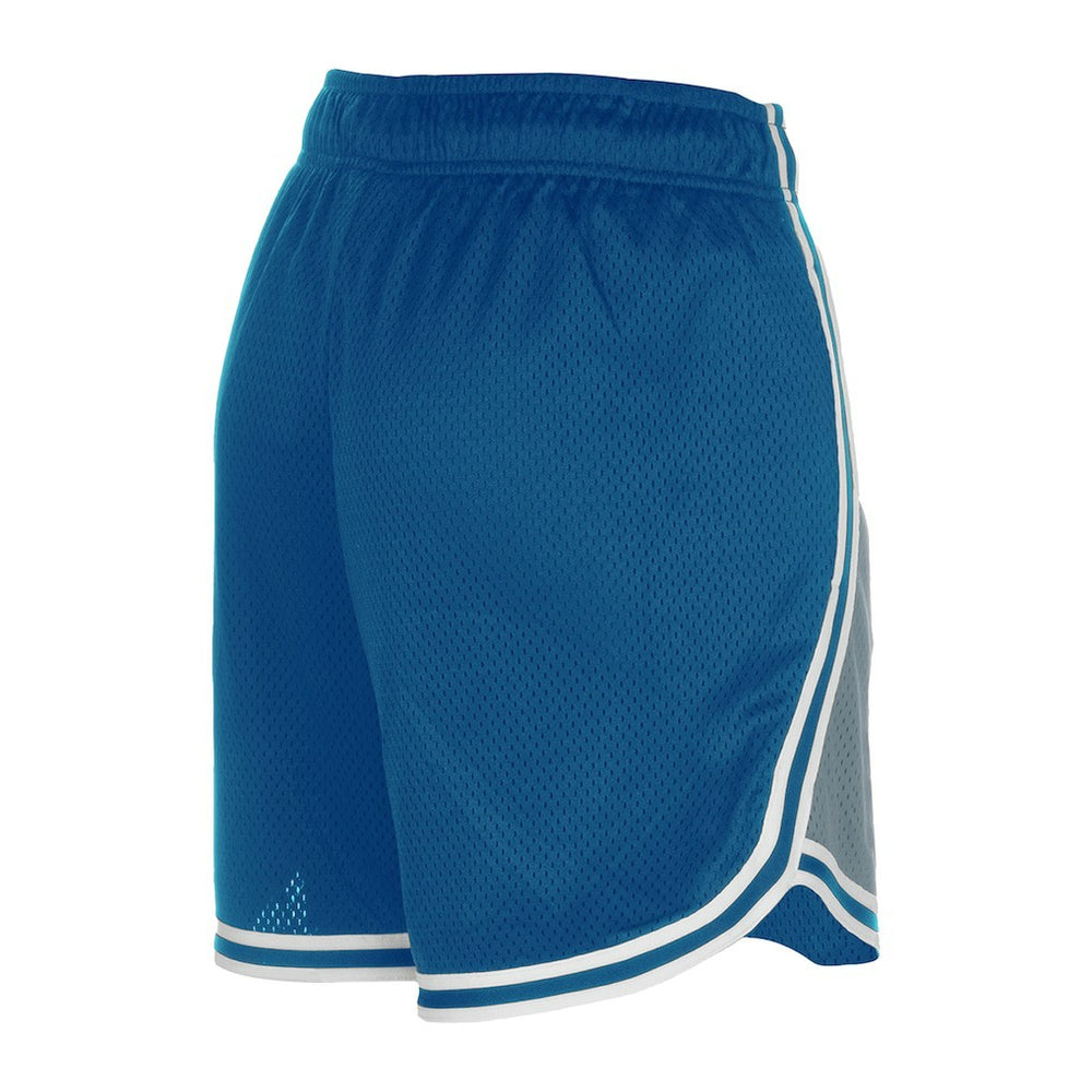Detroit Lions New Era Women's Sport Classics Mesh Shorts - Silver/Blue - NFL