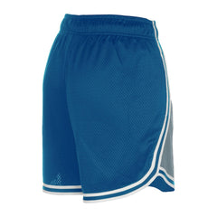 Detroit Lions New Era Women's Sport Classics Mesh Shorts - Silver/Blue - NFL