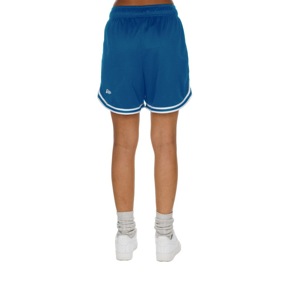Detroit Lions New Era Women's Sport Classics Mesh Shorts - Silver/Blue - NFL